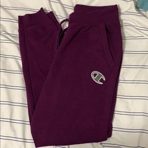 Wine color champion joggers